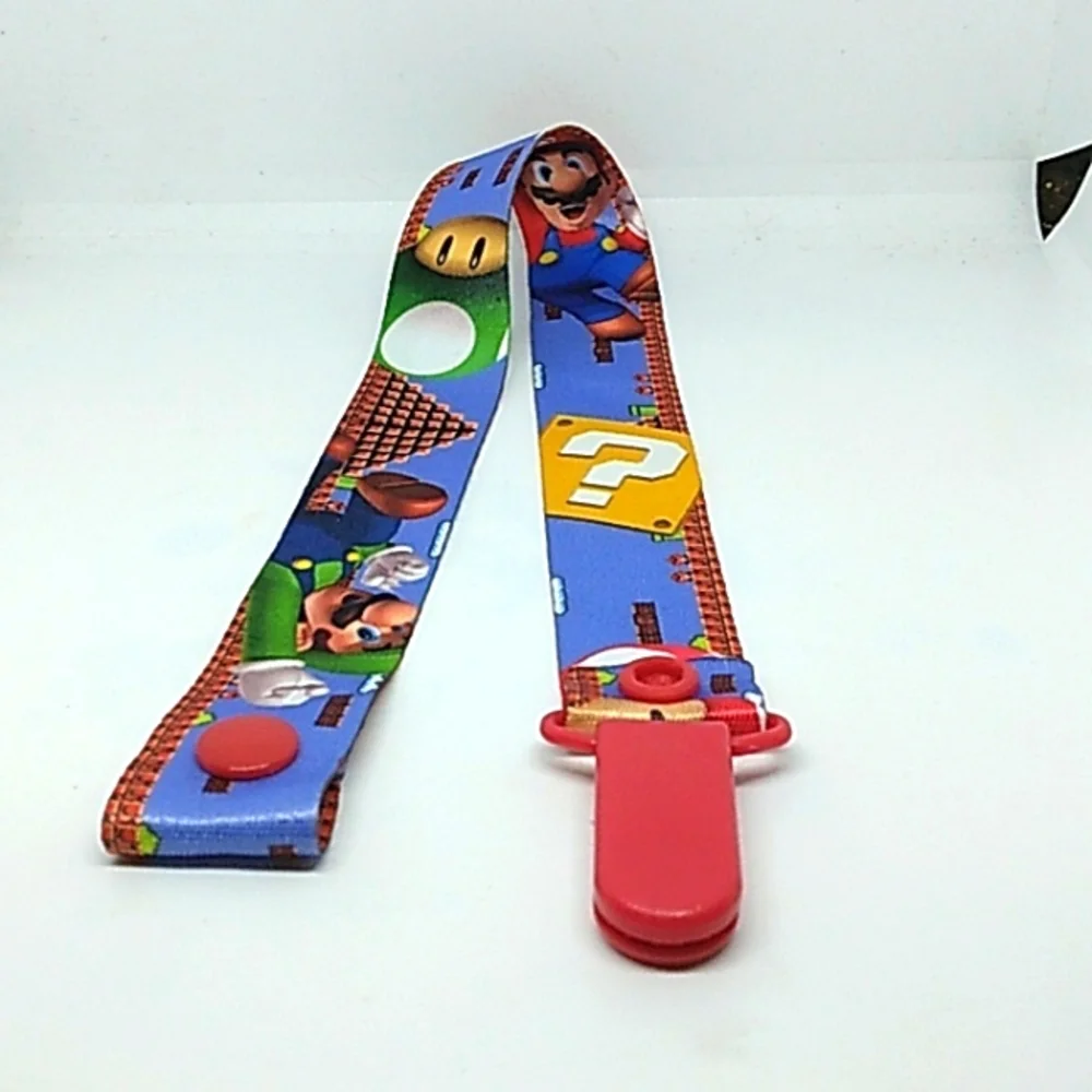Mario bros Pacifier/Toy clip